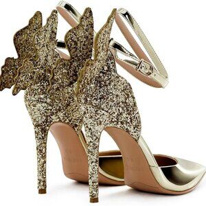 ✨ Gold Butterfly Stiletto Heels | Size 8 | Gently Used ✨
